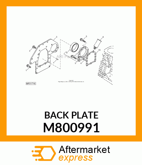 BACK PLATE M800991