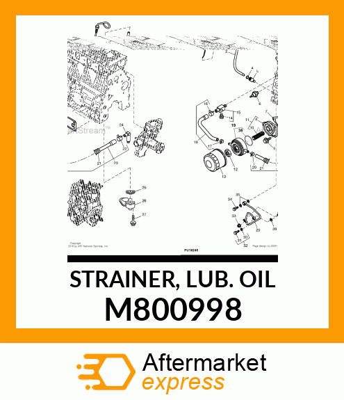 STRAINER, LUB. OIL M800998