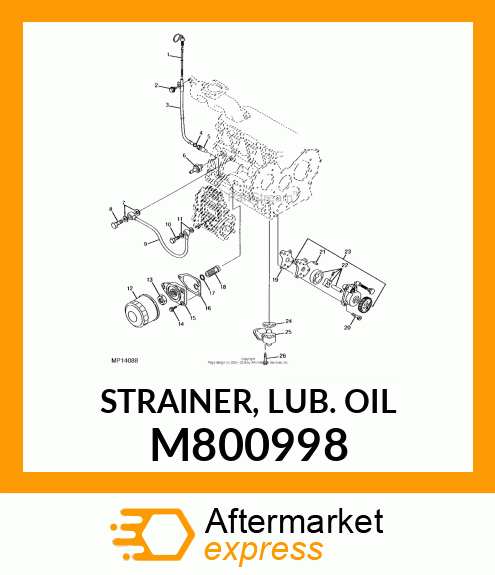 STRAINER, LUB. OIL M800998