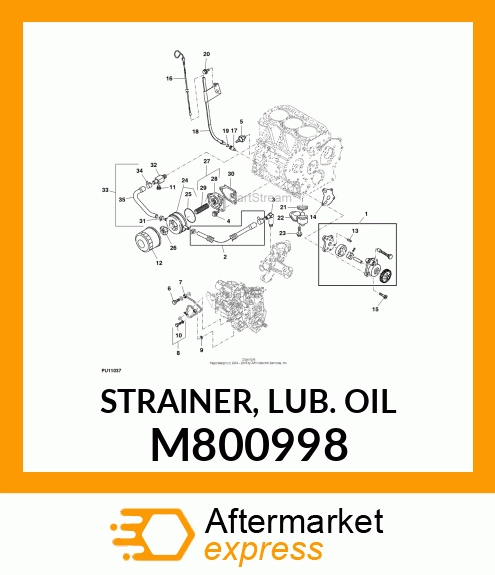 STRAINER, LUB. OIL M800998