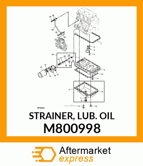 STRAINER, LUB. OIL M800998