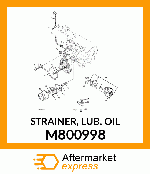 STRAINER, LUB. OIL M800998