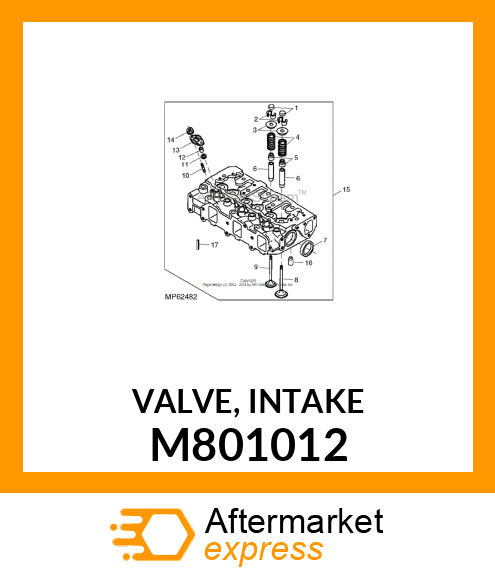 VALVE, INTAKE M801012