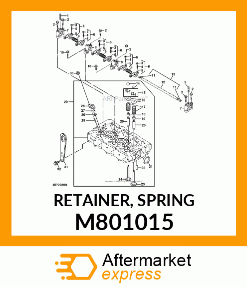 RETAINER, SPRING M801015