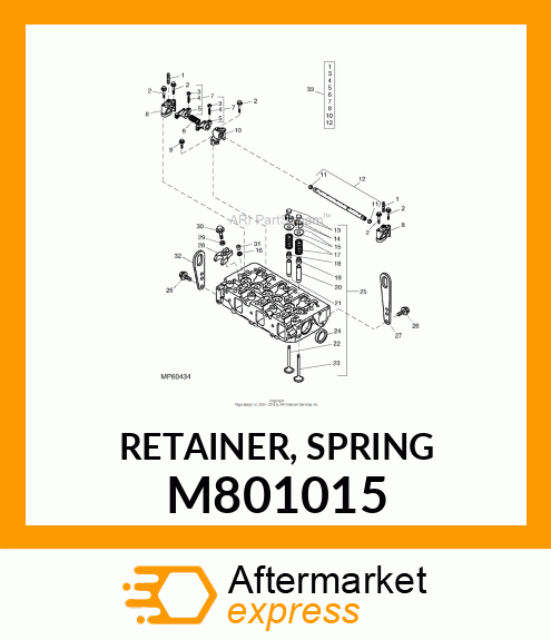 RETAINER, SPRING M801015