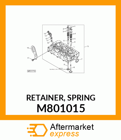 RETAINER, SPRING M801015