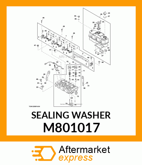 VALVE SEAT, SEAT, NOZZLE M801017