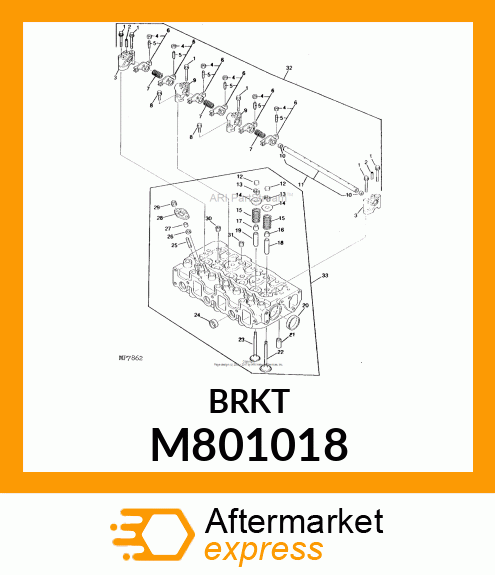 RETAINER, NOZZLE M801018