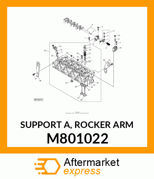 SUPPORT A, ROCKER ARM M801022