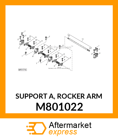 SUPPORT A, ROCKER ARM M801022