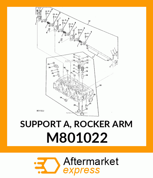 SUPPORT A, ROCKER ARM M801022