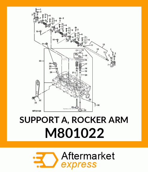 SUPPORT A, ROCKER ARM M801022