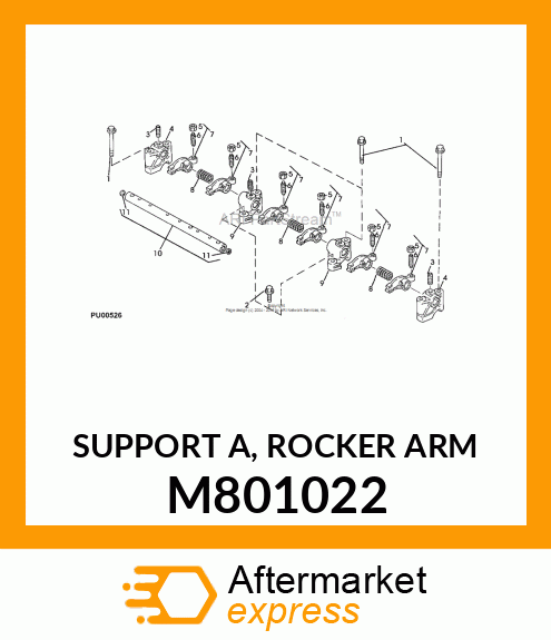 SUPPORT A, ROCKER ARM M801022