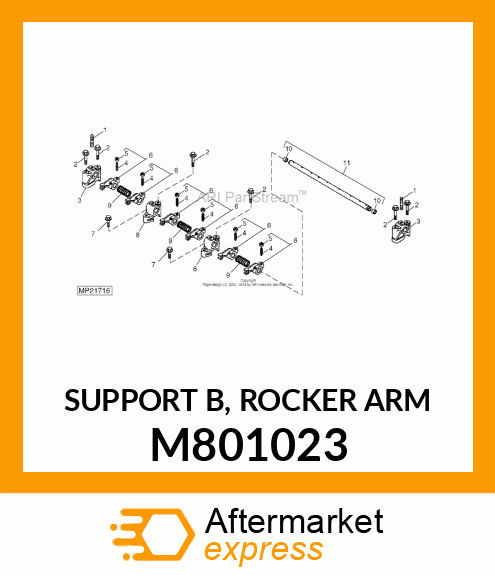 SUPPORT B, ROCKER ARM M801023