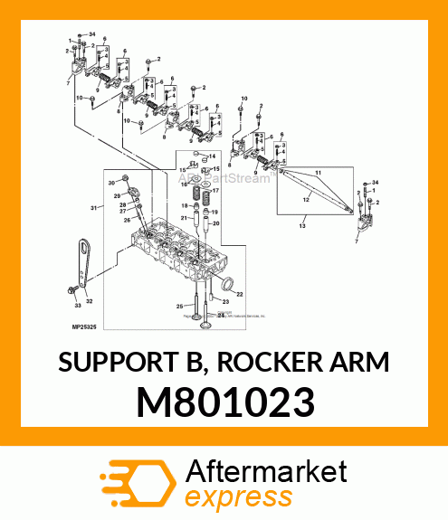 SUPPORT B, ROCKER ARM M801023