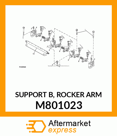 SUPPORT B, ROCKER ARM M801023