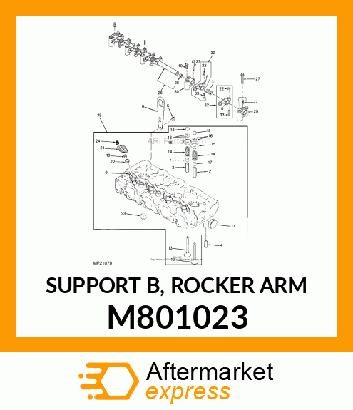 SUPPORT B, ROCKER ARM M801023