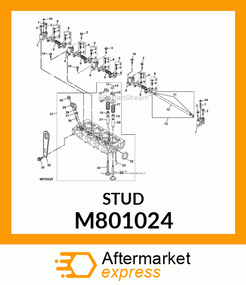 STUD, BONNET M801024