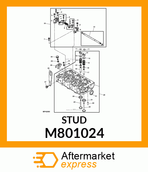 STUD, BONNET M801024