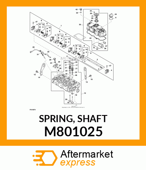 SPRING, SHAFT M801025