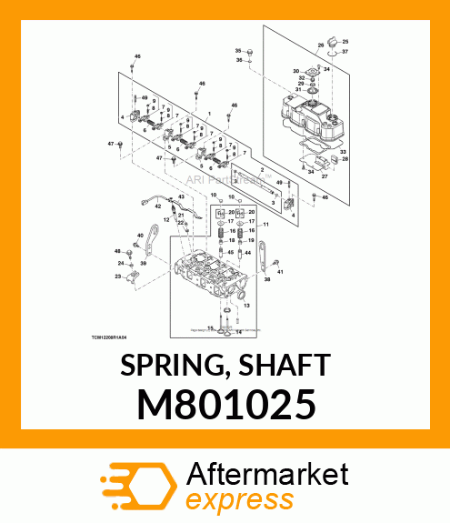 SPRING, SHAFT M801025