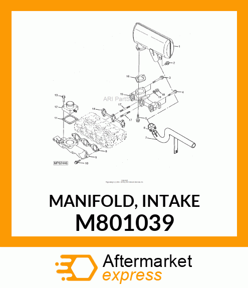 MANIFOLD, INTAKE M801039