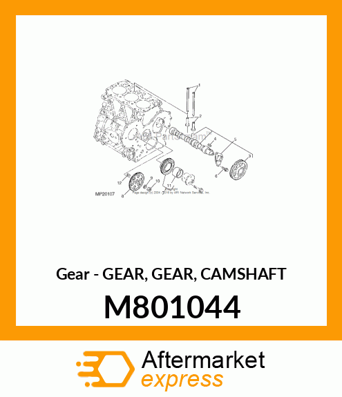 Gear - GEAR, GEAR, CAMSHAFT M801044