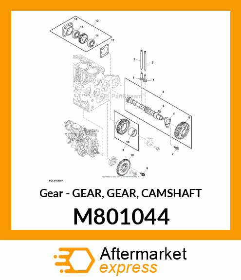 Gear - GEAR, GEAR, CAMSHAFT M801044