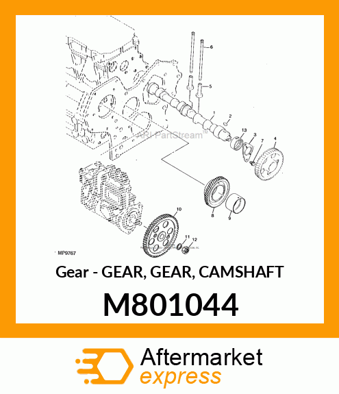 Gear - GEAR, GEAR, CAMSHAFT M801044