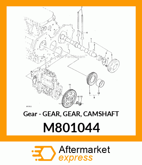 Gear - GEAR, GEAR, CAMSHAFT M801044