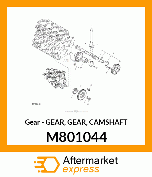 Gear - GEAR, GEAR, CAMSHAFT M801044