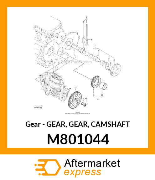 Gear - GEAR, GEAR, CAMSHAFT M801044