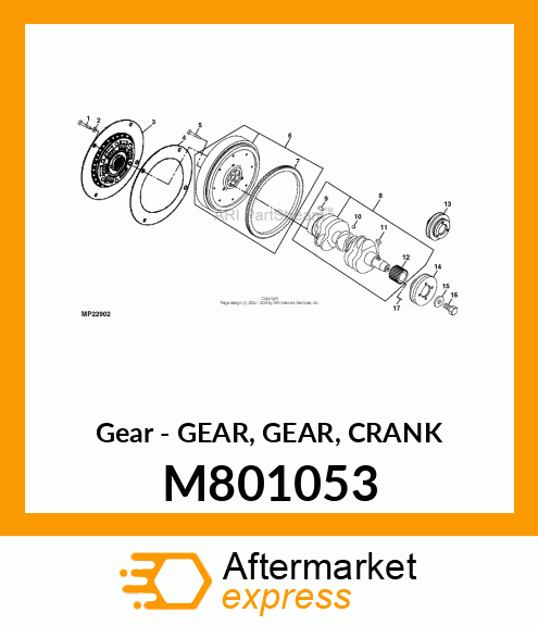 Gear - GEAR, GEAR, CRANK M801053