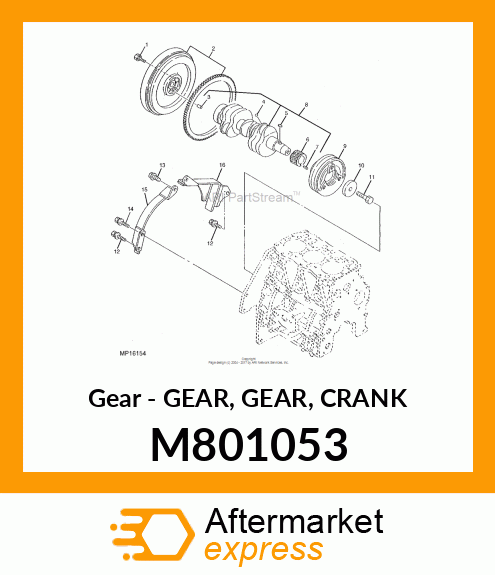 Gear - GEAR, GEAR, CRANK M801053