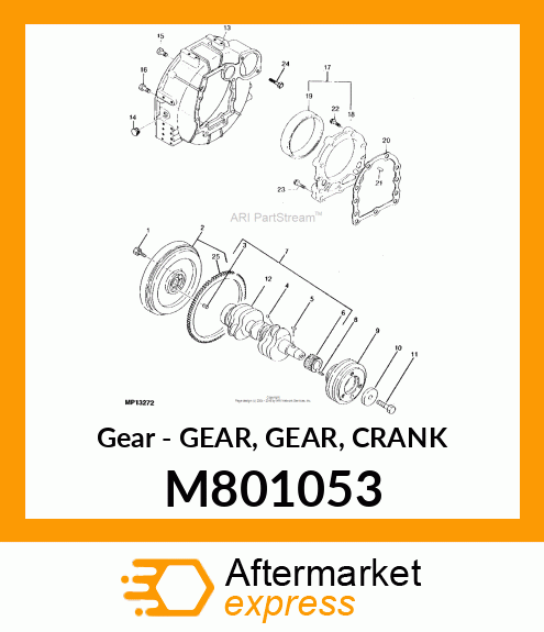 Gear - GEAR, GEAR, CRANK M801053