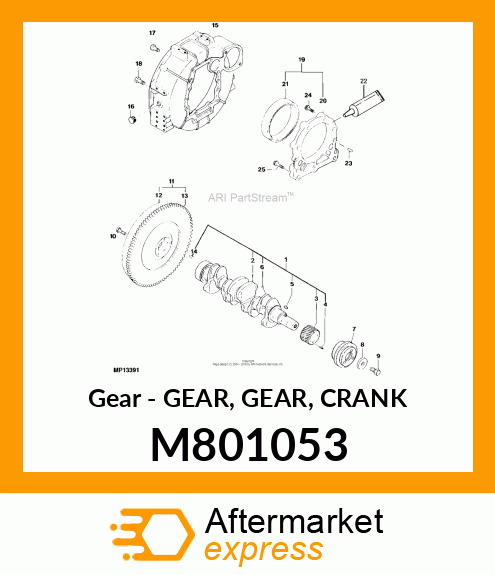 Gear - GEAR, GEAR, CRANK M801053