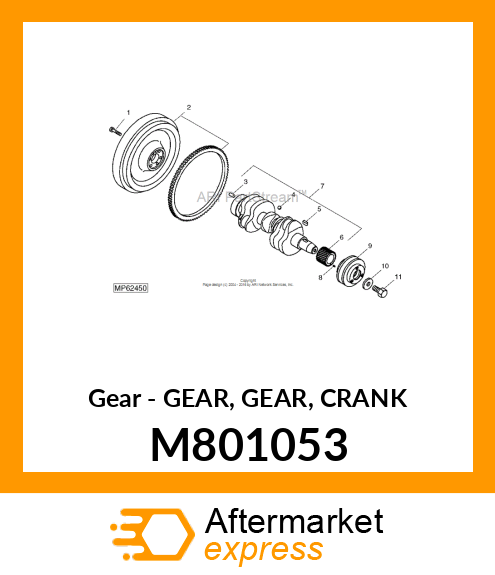 Gear - GEAR, GEAR, CRANK M801053