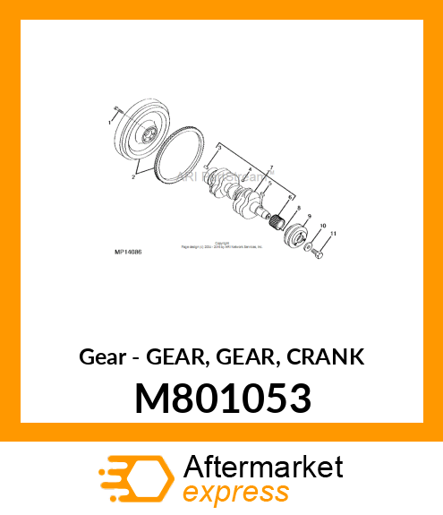 Gear - GEAR, GEAR, CRANK M801053