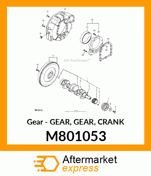 Gear - GEAR, GEAR, CRANK M801053