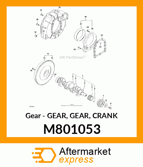 Gear - GEAR, GEAR, CRANK M801053