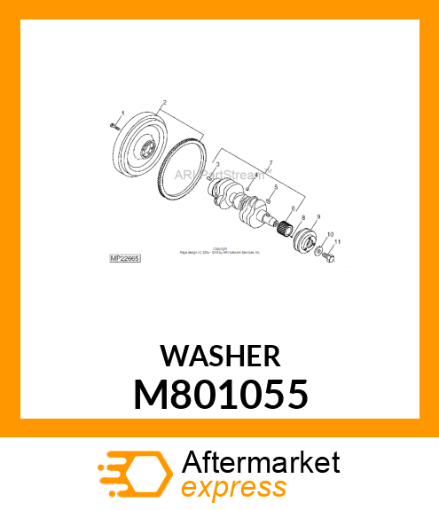 WASHER, PULLEY M801055