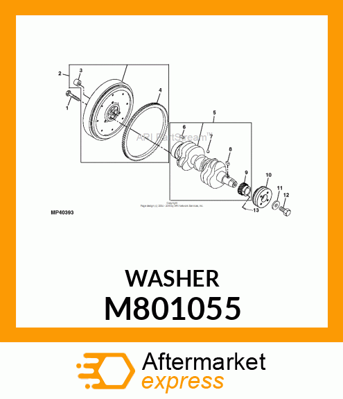 WASHER, PULLEY M801055