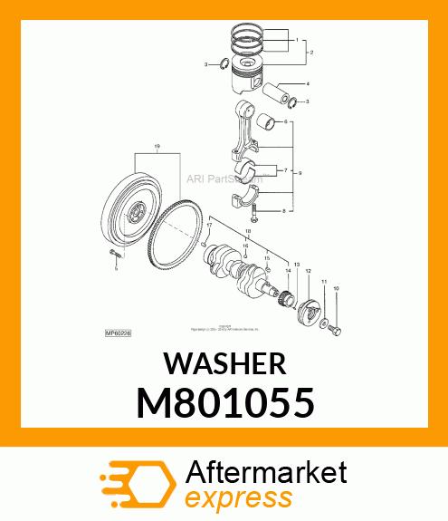 WASHER, PULLEY M801055