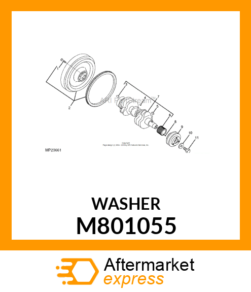 WASHER, PULLEY M801055