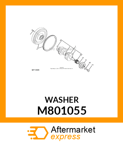 WASHER, PULLEY M801055