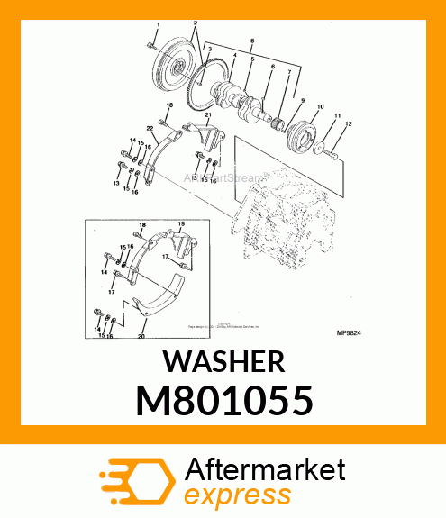 WASHER, PULLEY M801055