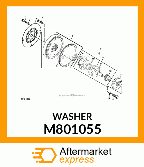 WASHER, PULLEY M801055