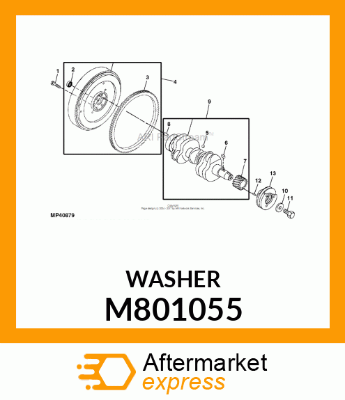 WASHER, PULLEY M801055