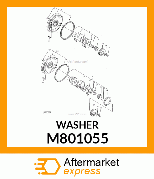 WASHER, PULLEY M801055