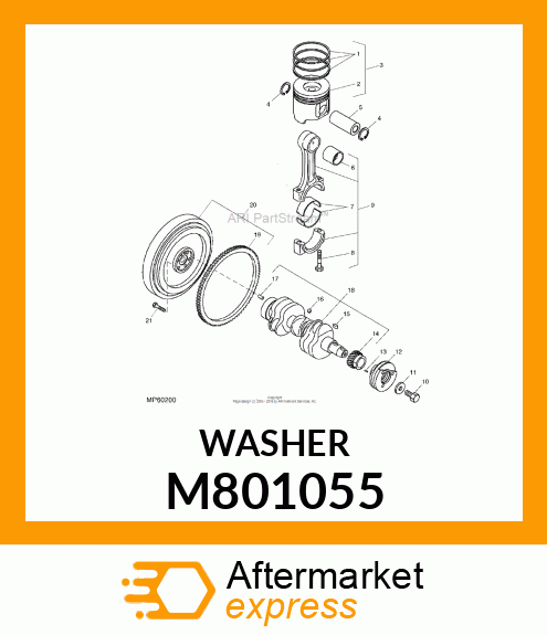 WASHER, PULLEY M801055